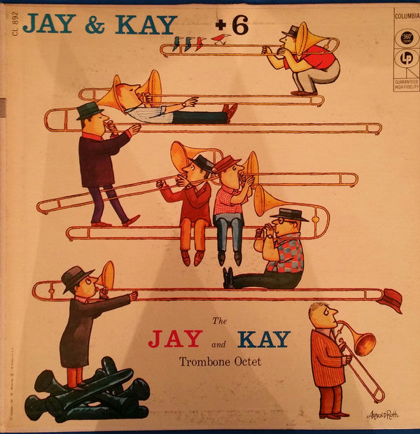 J.J. Johnson & Kai Winding : Jay & Kai + 6: The Jay And Kai Trombone Octet (LP, Album, Mono)