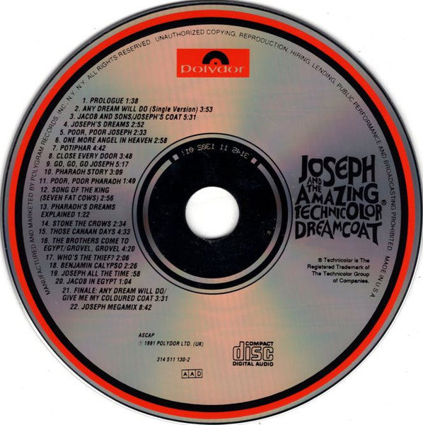 Andrew Lloyd Webber, Tim Rice Starring Jason Donovan : Andrew Lloyd Webber's New Production Of: Joseph And The Amazing Technicolor Dreamcoat (CD, Album)