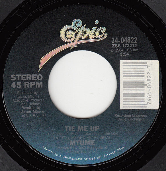 Mtume : I Simply Like (7", Single, Styrene)
