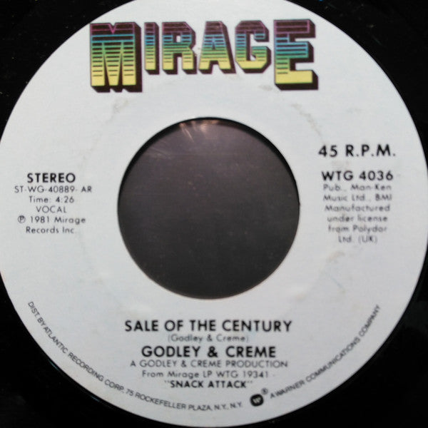 Godley & Creme : Wedding Bells / Sale Of The Century (7", Single)