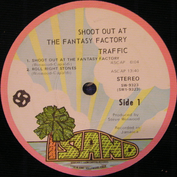 Traffic : Shoot Out At The Fantasy Factory (LP, Album, Jac)