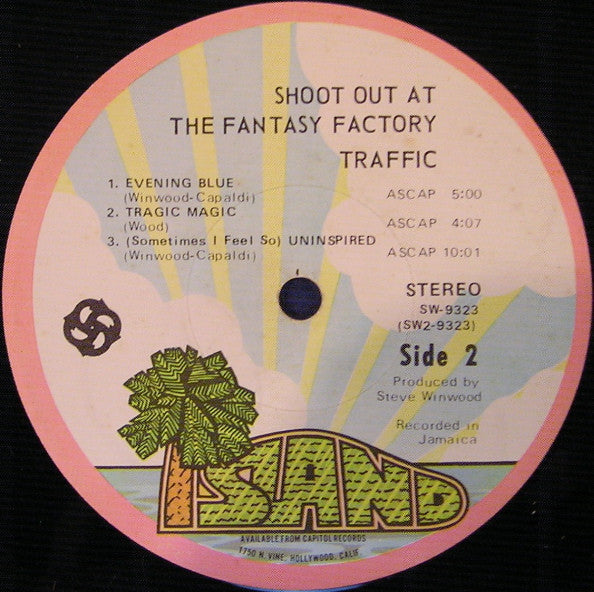 Traffic : Shoot Out At The Fantasy Factory (LP, Album, Jac)