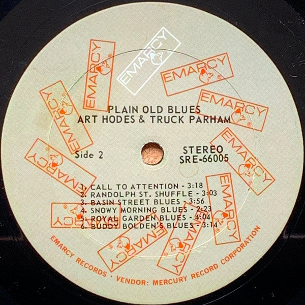 Art Hodes & Truck Parham : Plain Old Blues (LP, Album, Ric)