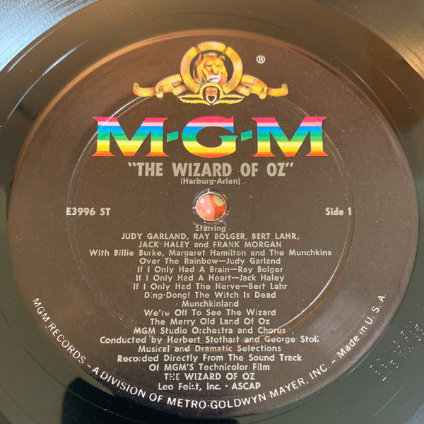 Various : The Wizard Of Oz - The Original Cast Album (LP, Album, Mono, RE)