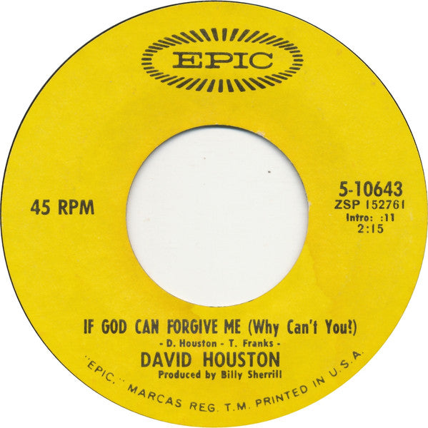 David Houston : Wonders Of The Wine (7", Single)