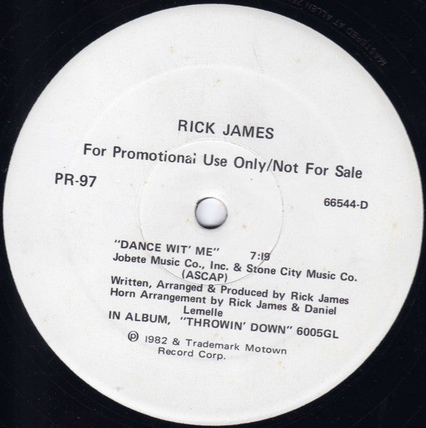 Smokey Robinson / Rick James : Old Fashioned Love / Dance Wit Me (12", Promo)