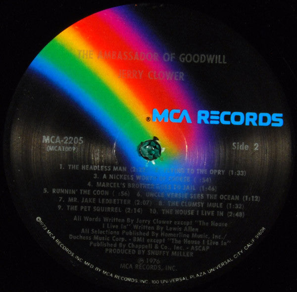 Jerry Clower : The Ambassador Of Goodwill (LP, Album, Pin)