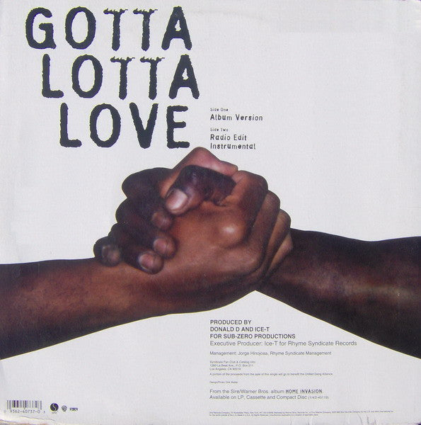 Ice-T : Gotta Lotta Love (12", Maxi)
