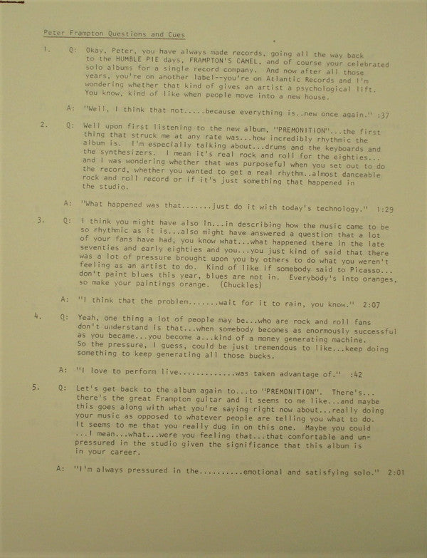 Peter Frampton : Frampton Is Alive (LP, Album, Promo)