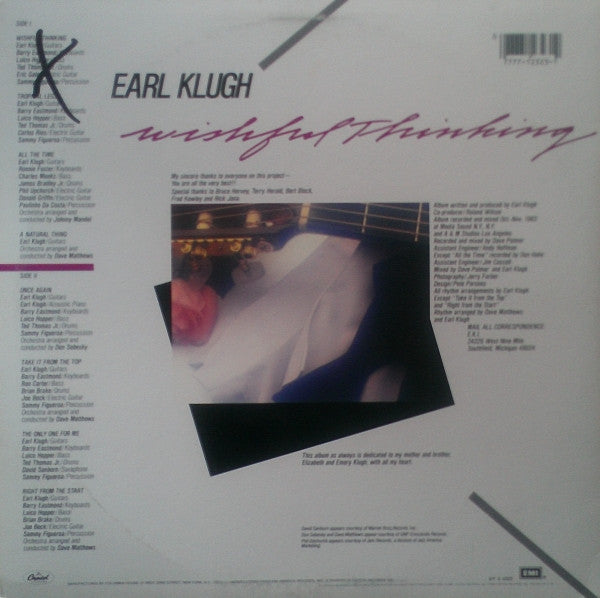 Earl Klugh : Wishful Thinking (LP, Album, Club)