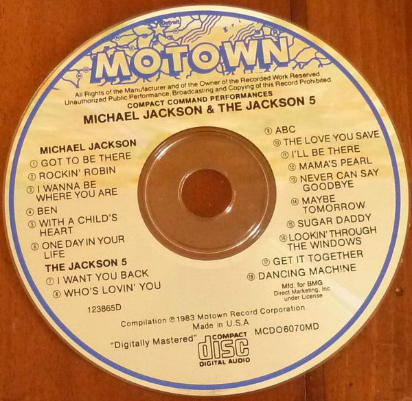 Michael Jackson And The Jackson 5 : 18 Greatest Hits (CD, Comp, Club)