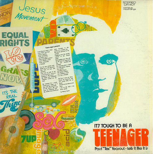 Paul "Tex" Yearout : It's Tough To Be A Teenager - Paul "Tex" Yearout Tells It Like It Is (LP)
