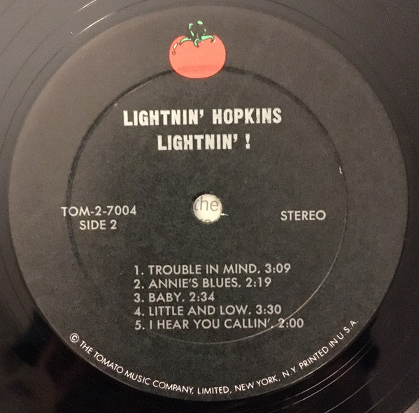 Lightnin' Hopkins : Lightnin'! (2xLP, RE)