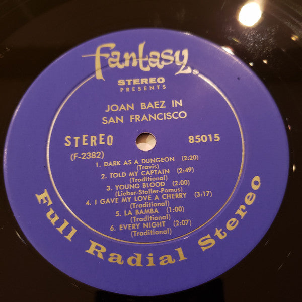 Joan Baez : In San Francisco (LP, Album, Unofficial)