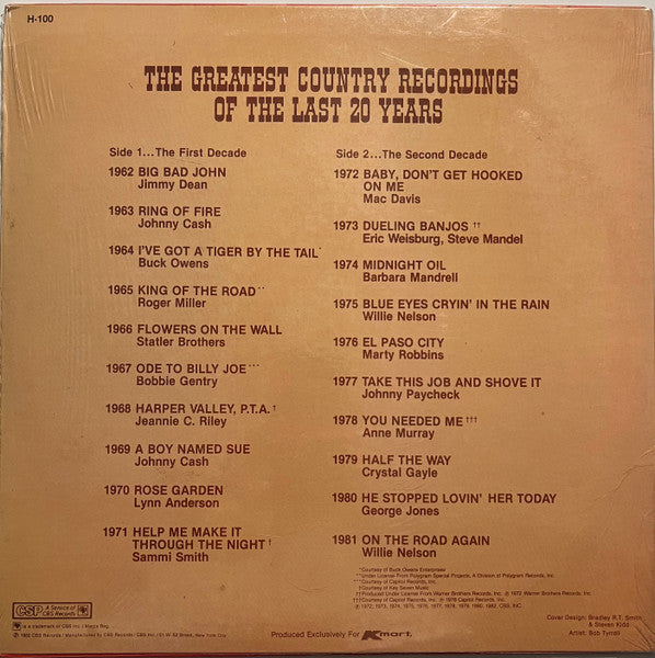Various : 20 Grand Years Of Country (LP, Comp)