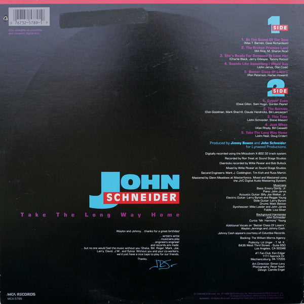 John Schneider : Take The Long Way Home (LP, Album, Glo)