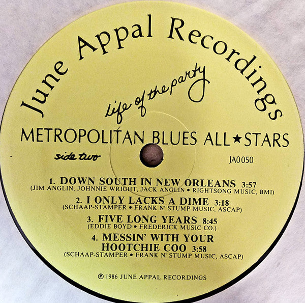 Metropolitan Blues All Stars : Life Of The Party (LP, Album)