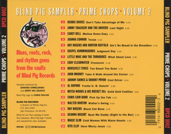 Various : Prime Chops Volume 2 - (Blind Pig Sampler) (CD, Comp, Smplr)