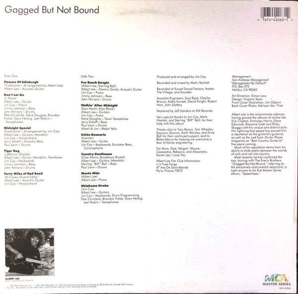Albert Lee : Gagged But Not Bound (LP, Album)
