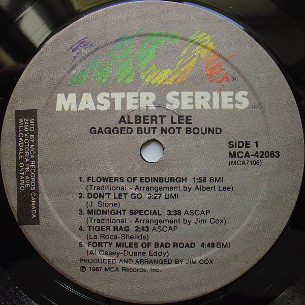 Albert Lee : Gagged But Not Bound (LP, Album)