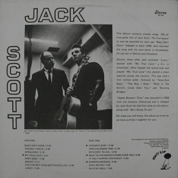 Jack Scott : Jack Scott (LP, Comp, RE)