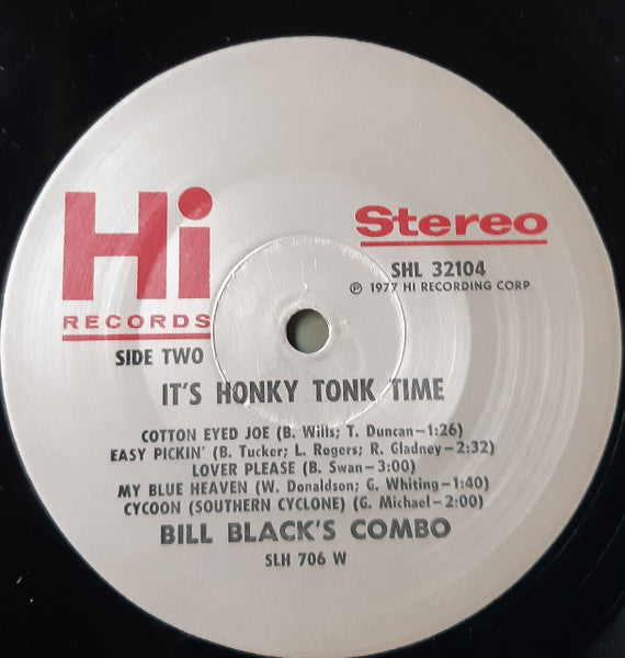 Bill Black's Combo : It's Honky Tonk Time (LP, Album)
