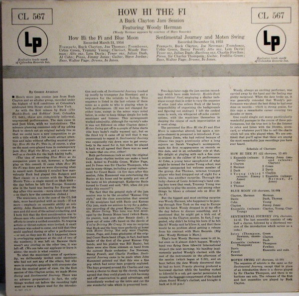 Buck Clayton Featuring Woody Herman : How Hi The Fi (LP, Mono)
