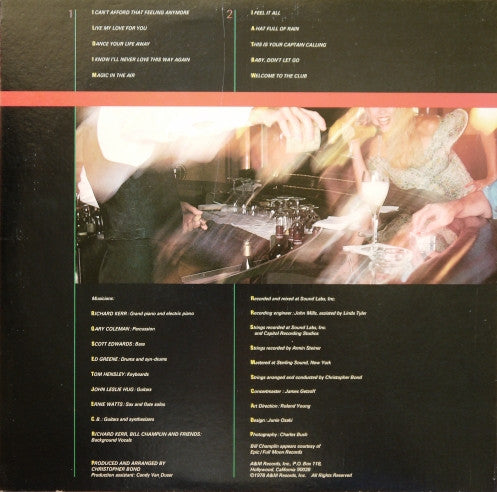 Richard Kerr : Welcome To The Club (LP, Album)