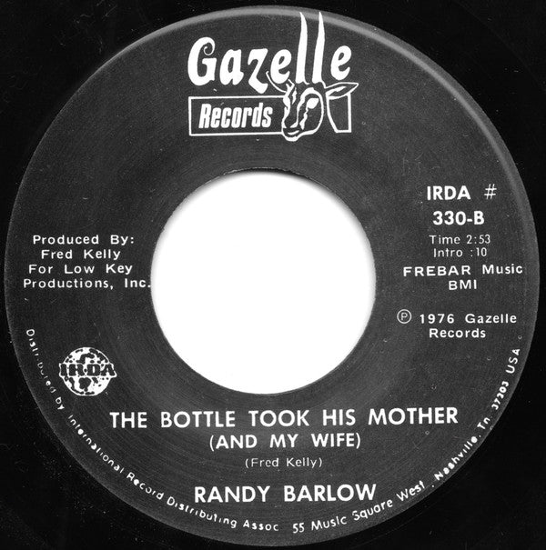 Randy Barlow : Twenty-Four Hours From Tulsa (7")