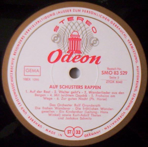 Various : Auf Schusters Rappen (Großer Deutscher Wanderliederkranz) (LP, Comp)