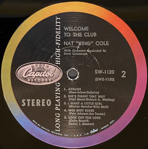 Nat "King" Cole* : Welcome To The Club (LP, Album, Scr)