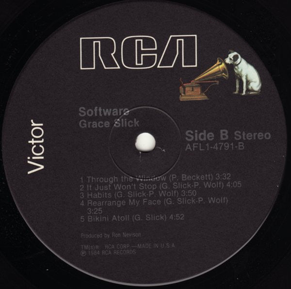 Grace Slick : Software (LP, Album, Ind)
