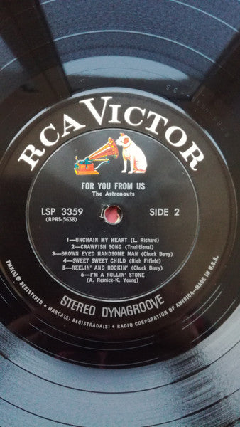 The Astronauts (3) : For You From Us (LP, Album, Ind)