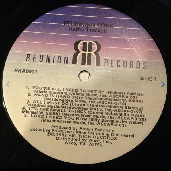 Kathy Troccoli : Stubborn Love (LP, Album)