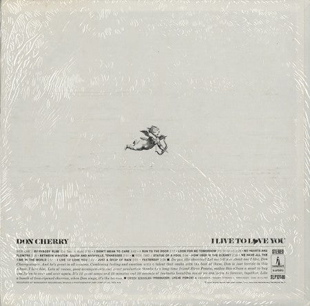 Don Cherry (2) : I Live To Love You (LP)