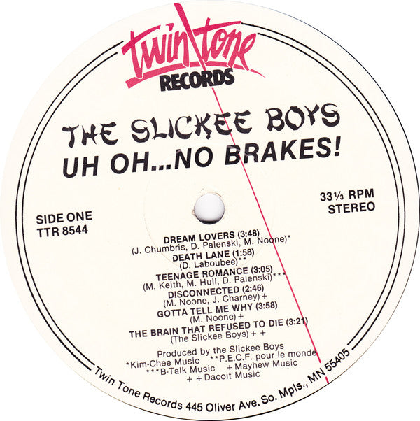 The Slickee Boys : Uh Oh ... No Breaks! (LP, Album)
