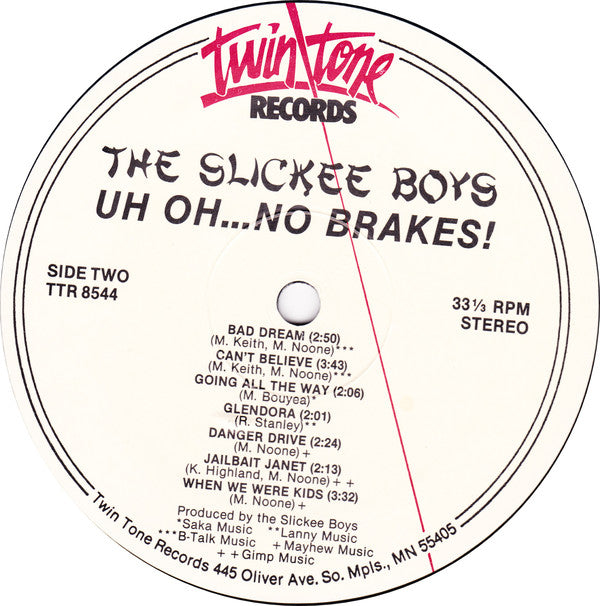 The Slickee Boys : Uh Oh ... No Breaks! (LP, Album)