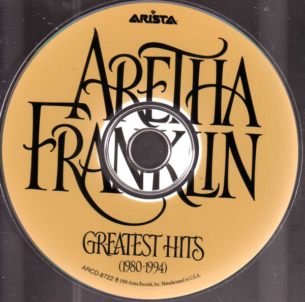 Aretha Franklin : Greatest Hits (1980-1994) (CD, Comp, Club)