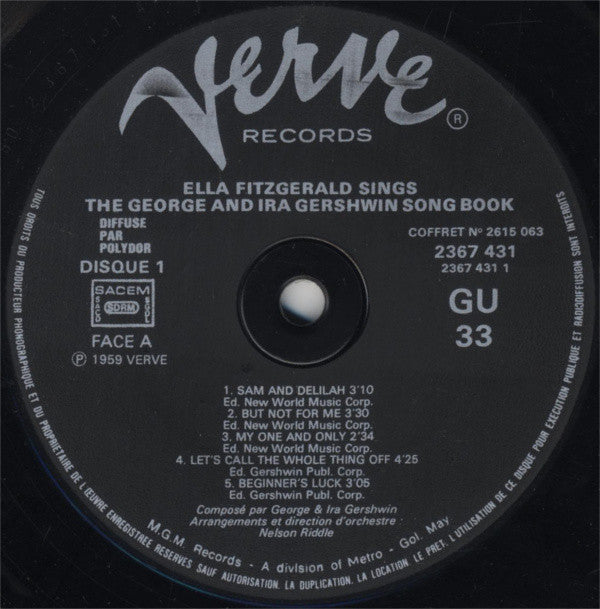 Ella Fitzgerald : Sings The George And Ira Gershwin Song Book (5xLP, Album, RE + Box)