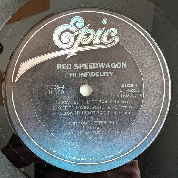 REO Speedwagon : Hi Infidelity (LP, Album, Ter)
