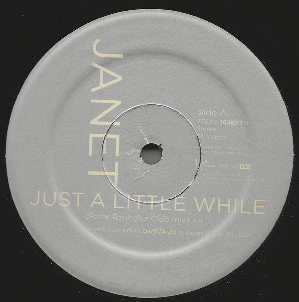 Janet Jackson : Just A Little While (The Peter Rauhofer & Maurice Joshua Remixes) (2x12", Promo)