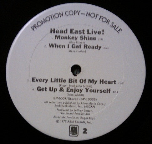 Head East : Head East Live! (2xLP, Album, Promo, Ter)
