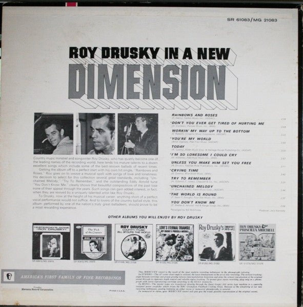 Roy Drusky : In A New Dimension (LP, Album)