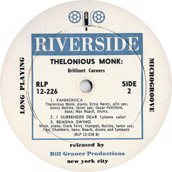Thelonious Monk : Brilliant Corners (LP, Album, Mono, Dee)