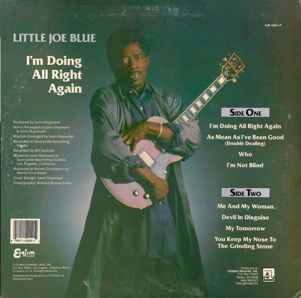 Little Joe Blue : I'm Doing All Right Again (LP, Album)