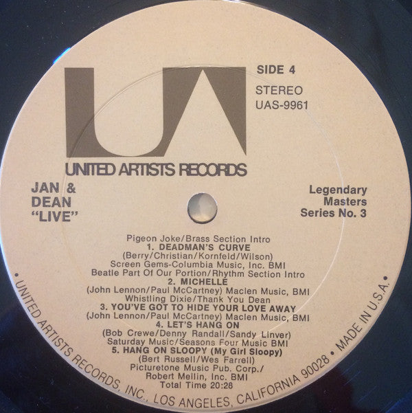 Jan & Dean : Jan & Dean Anthology Album (2xLP, Comp, Mono)