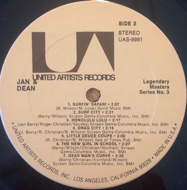 Jan & Dean : Jan & Dean Anthology Album (2xLP, Comp, Mono)