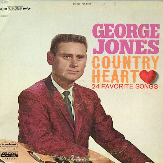 George Jones (2) : Country Heart (2xLP, Comp, Club, Pit)