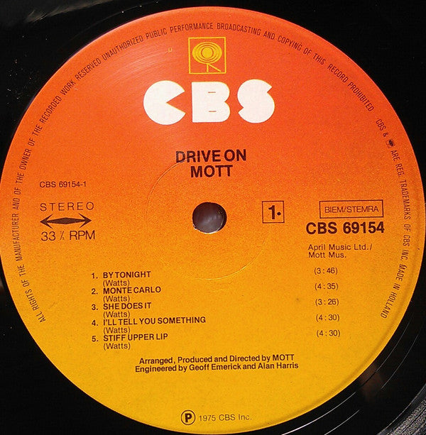 Mott (3) : Drive On (LP, Album)