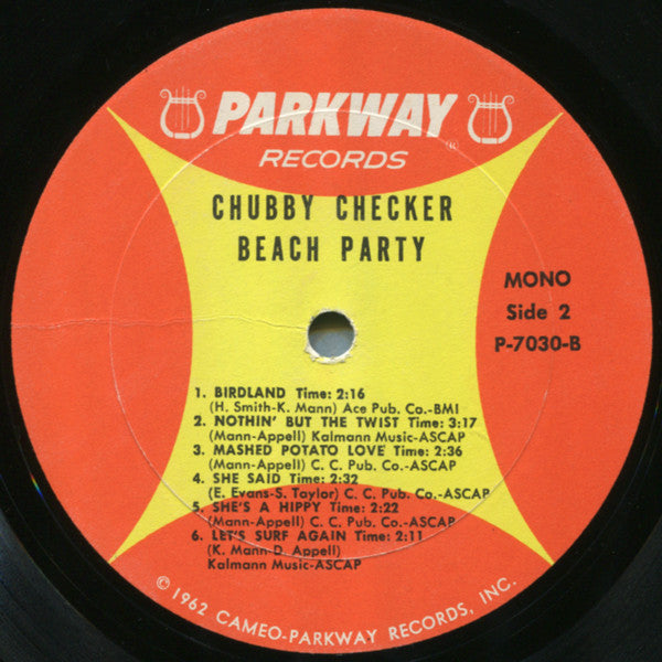 Chubby Checker : Beach Party (LP, Album, Mono)